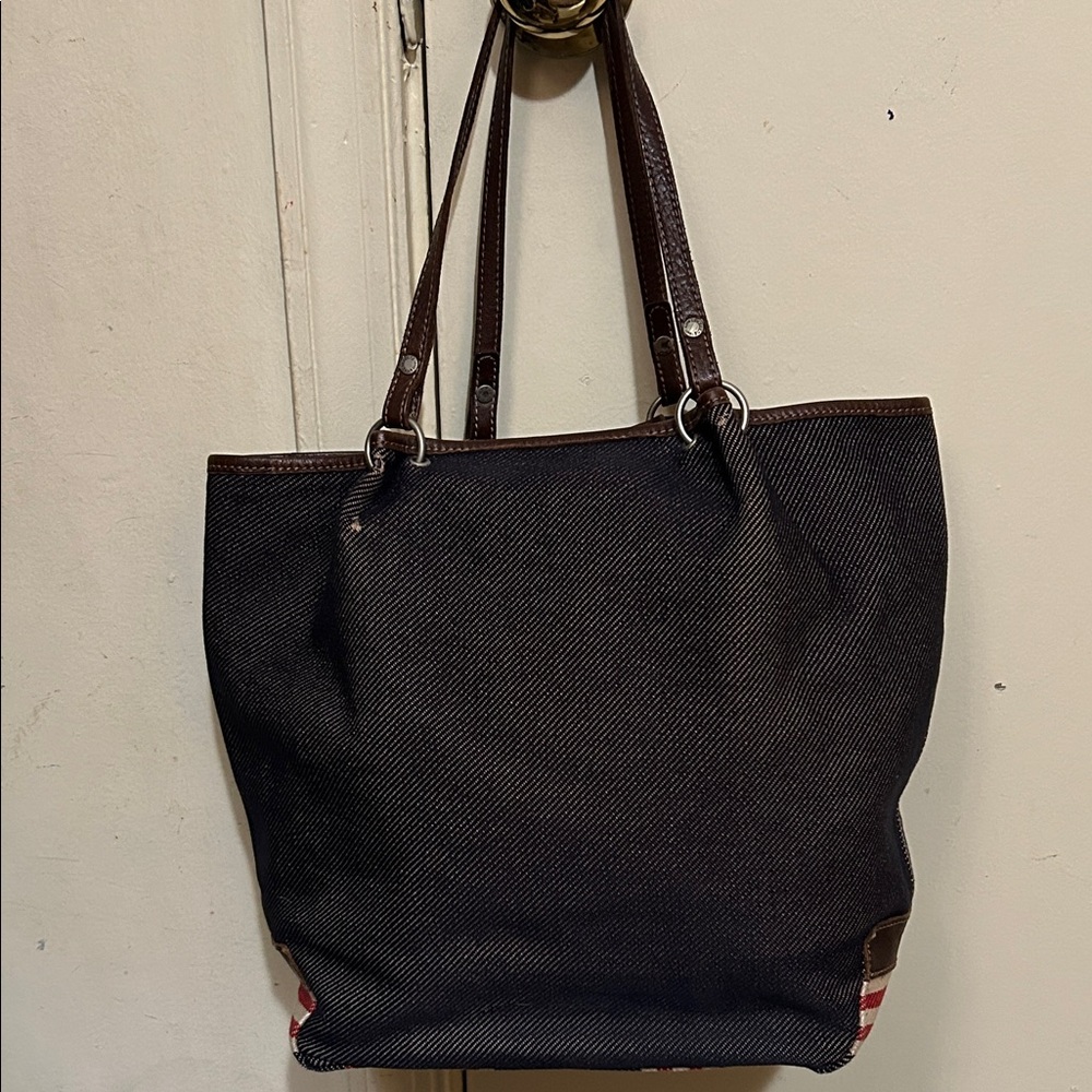Burberry Black and Brown Tote Bag